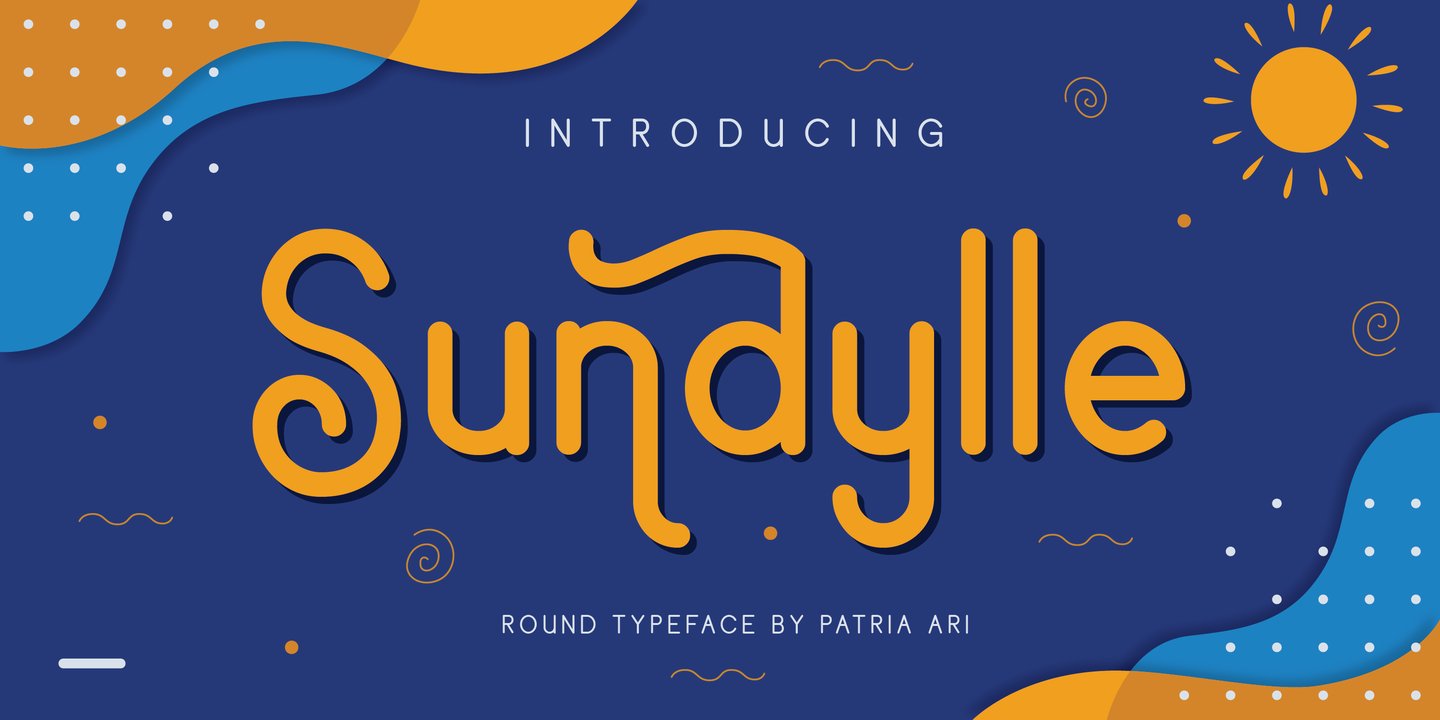 Пример шрифта Sundylle #1
